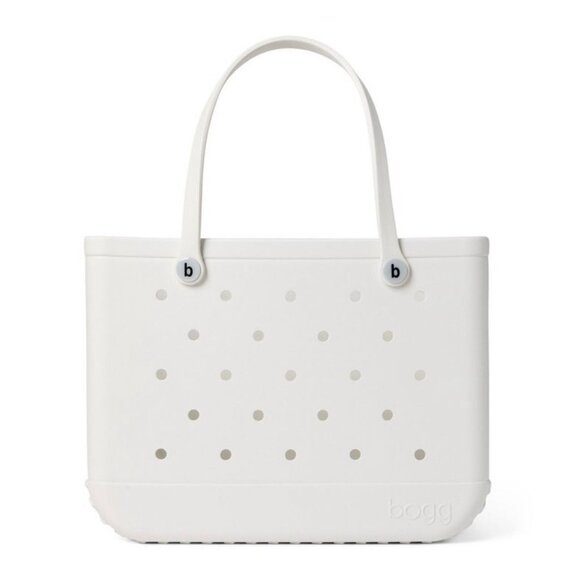 Bogg Bag Original Tote Bag - For Shore White: Vinyl Shell, Removable Pouch - Picture 2 of 13